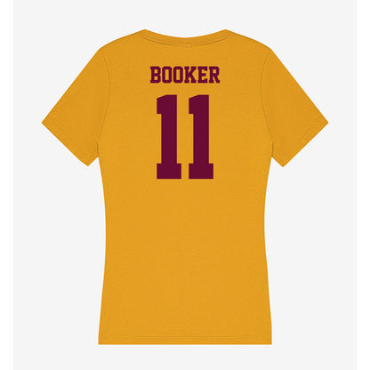 Central Michigan - NCAA Football : Josiah Booker - Women's V-Neck T-Shirt-1