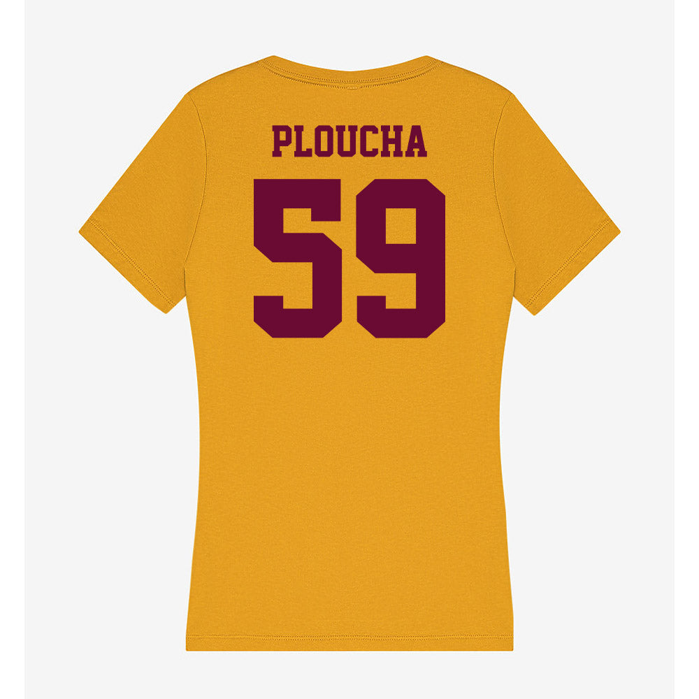 Central Michigan - NCAA Football : Brady Ploucha - Women's V-Neck T-Shirt-1