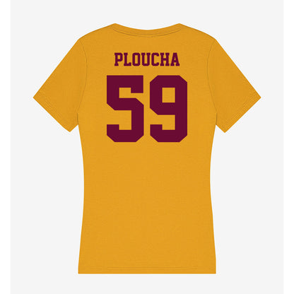 Central Michigan - NCAA Football : Brady Ploucha - Women's V-Neck T-Shirt-1