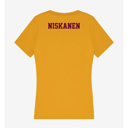 Central Michigan - NCAA Women's Golf : Rachel Niskanen - Women's V-Neck T-Shirt-1