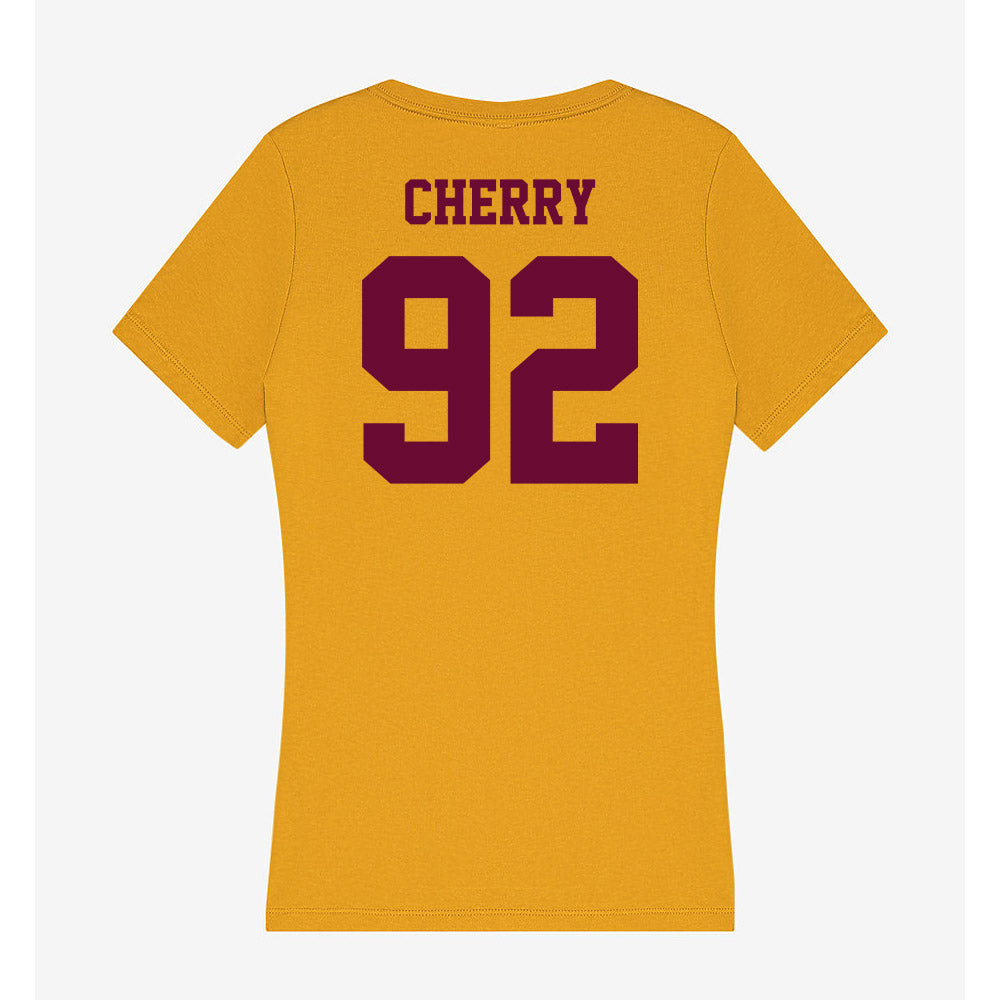 Central Michigan - NCAA Football : Jaxon Cherry - Women's V-Neck T-Shirt-1