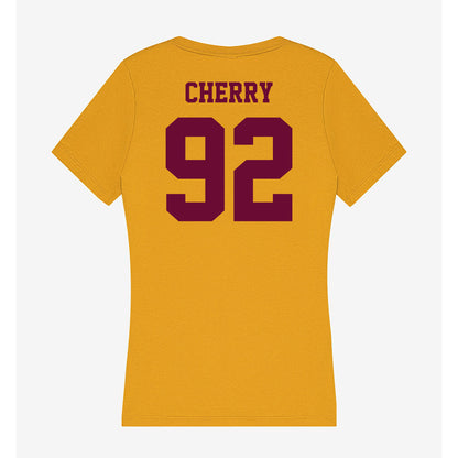 Central Michigan - NCAA Football : Jaxon Cherry - Women's V-Neck T-Shirt-1