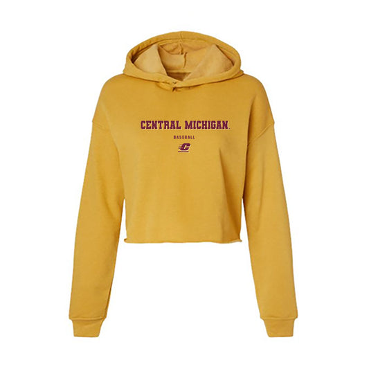Central Michigan - NCAA Baseball : Hayden Bailey - Women's Crop Fleece Hoodie-0