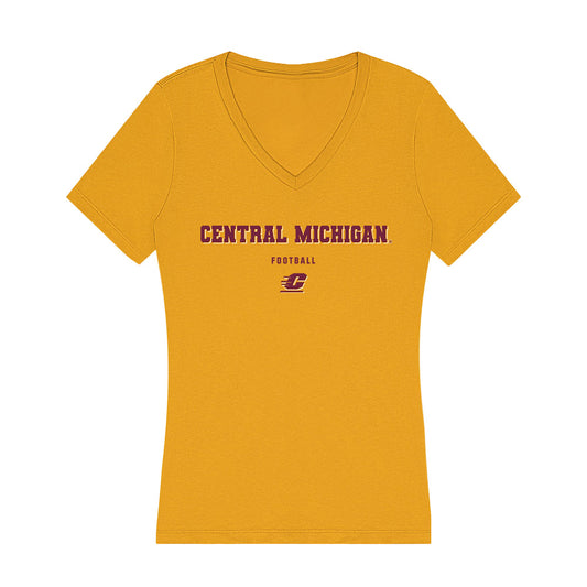Central Michigan - NCAA Football : Edward Conoran - Women's V-Neck T-Shirt-0