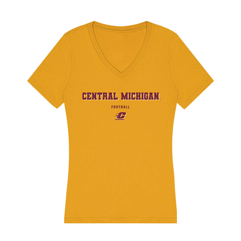 Central Michigan - NCAA Football : Trey Liebhardt - Women's V-Neck T-Shirt-0