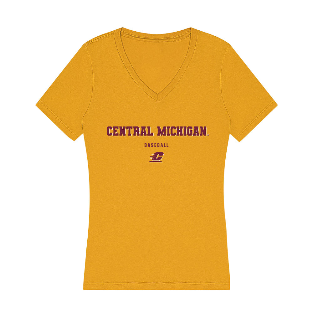 Central Michigan - NCAA Baseball : Jake Brown - Women's V-Neck T-Shirt-0