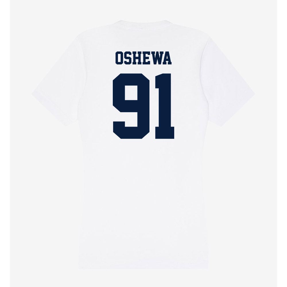 Northern Arizona - NCAA Football : Erimi Oshewa - Women's V-Neck T-Shirt-1