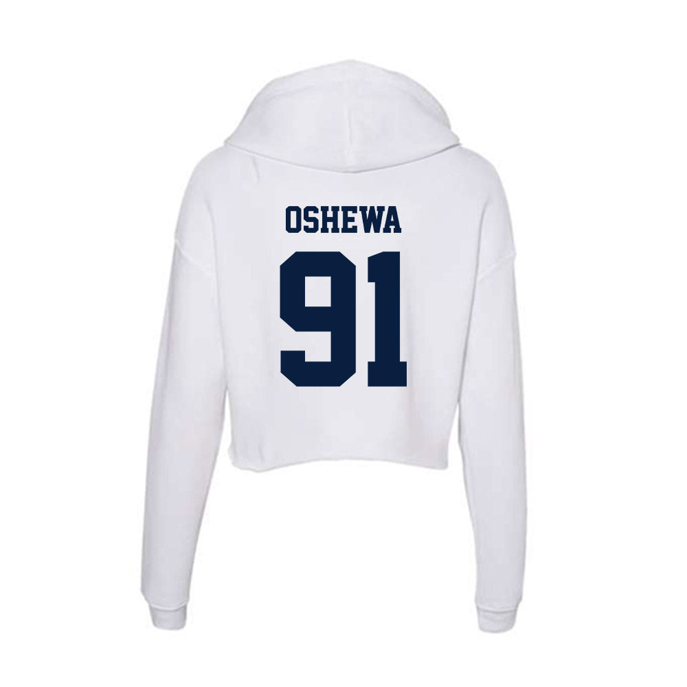 Northern Arizona - NCAA Football : Erimi Oshewa - Women's Crop Fleece Hoodie-1