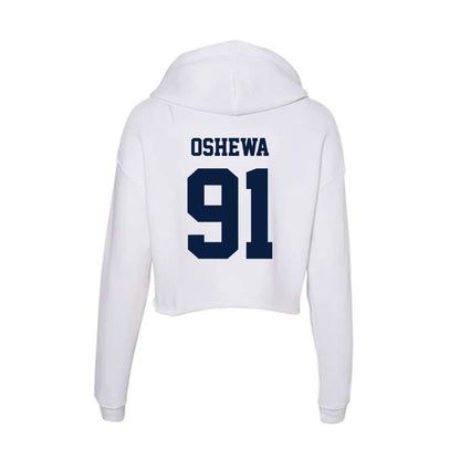 Northern Arizona - NCAA Football : Erimi Oshewa - Women's Crop Fleece Hoodie-1