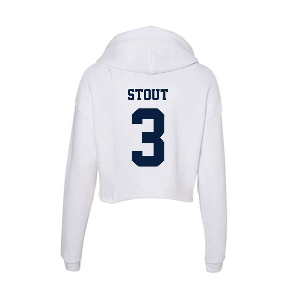 Northern Arizona - NCAA Football : Joey Stout - Women's Crop Fleece Hoodie-1