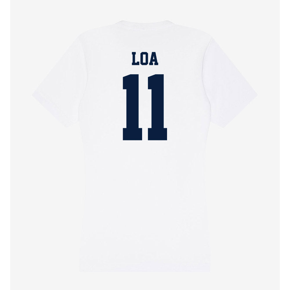 Northern Arizona - NCAA Football : Ziggy Loa - Women's V-Neck T-Shirt-1