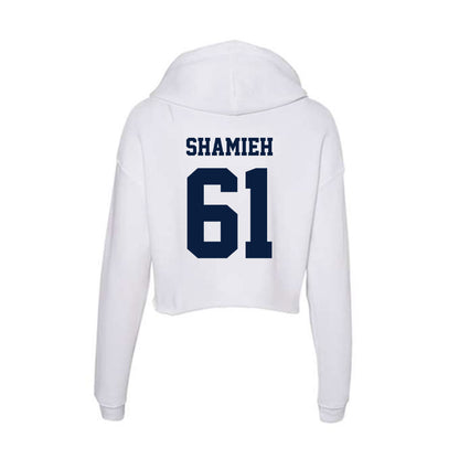 Northern Arizona - NCAA Football : Elias Shamieh - Women's Crop Fleece Hoodie-1