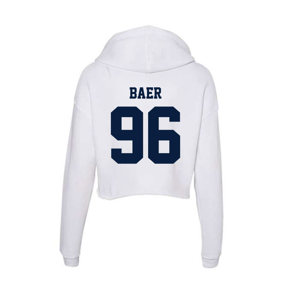 Northern Arizona - NCAA Football : Jayden Baer - Women's Crop Fleece Hoodie-1