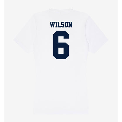Northern Arizona - NCAA Football : Shahid Wilson - Women's V-Neck T-Shirt-1