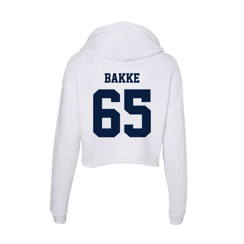 Northern Arizona - NCAA Football : Brady Bakke - Women's Crop Fleece Hoodie-1