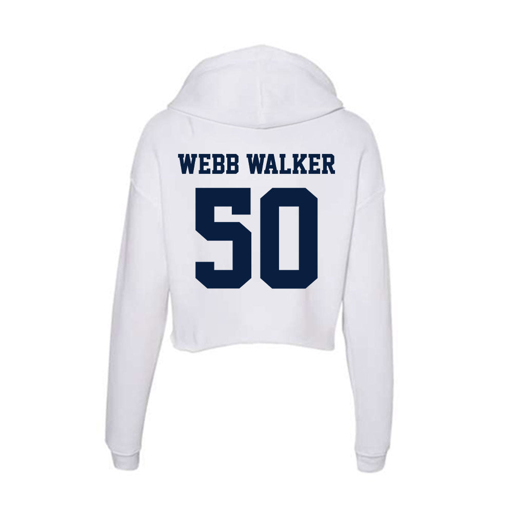 Northern Arizona - NCAA Football : Nikhil Webb Walker - Women's Crop Fleece Hoodie-1
