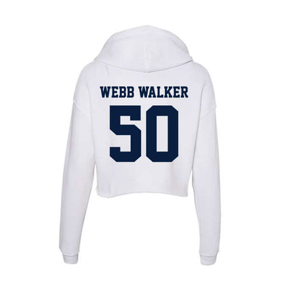 Northern Arizona - NCAA Football : Nikhil Webb Walker - Women's Crop Fleece Hoodie-1