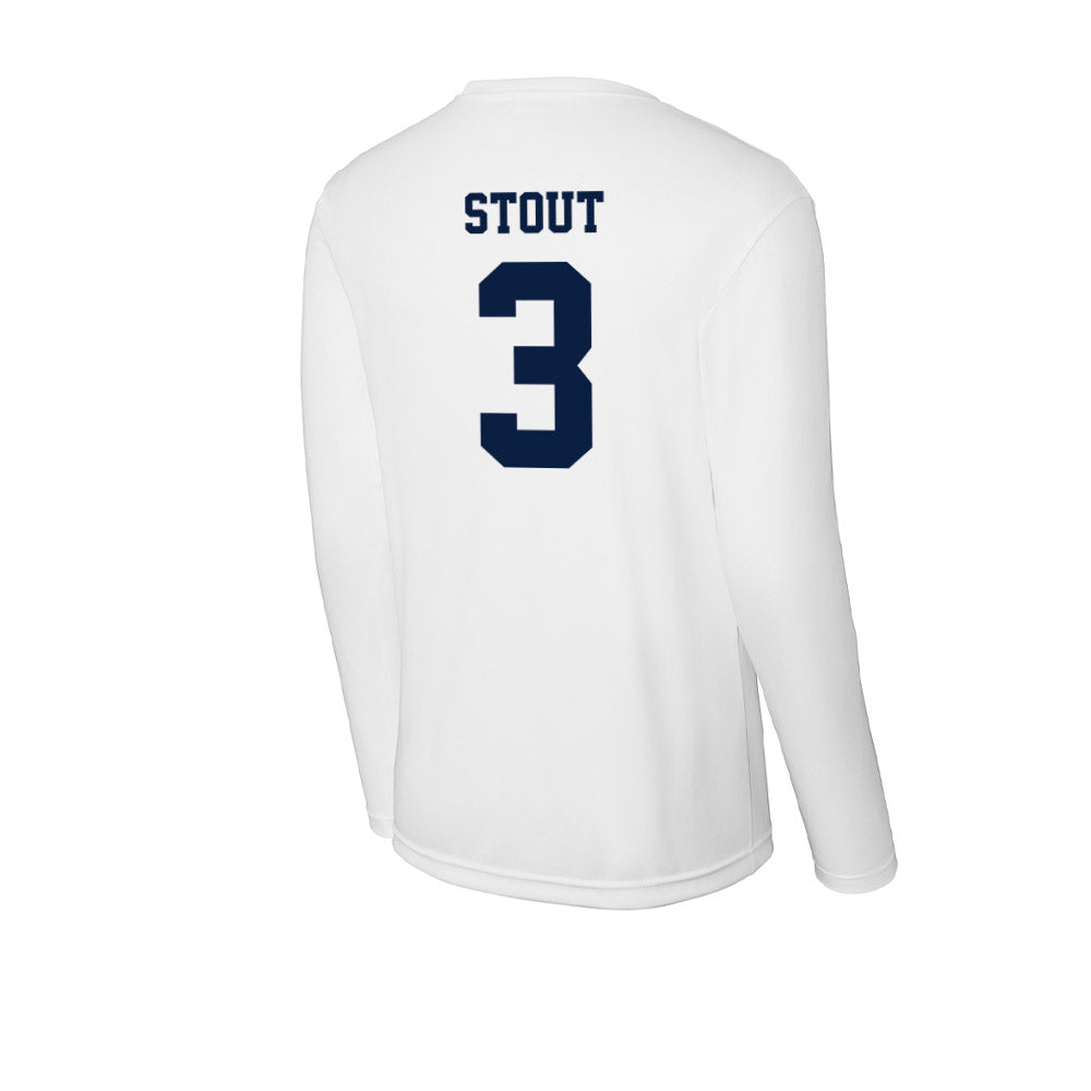 Northern Arizona - NCAA Football : Joey Stout - Activewear Long Sleeve T-Shirt-1
