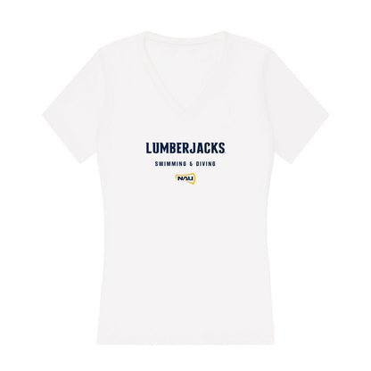 Northern Arizona - NCAA Women's Swimming & Diving : Elizabeth Lillie - Women's V-Neck T-Shirt-0