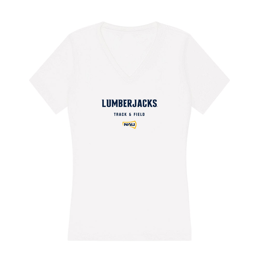 Northern Arizona - NCAA Men's Track & Field : Hayden Weaver - Women's V-Neck T-Shirt-0
