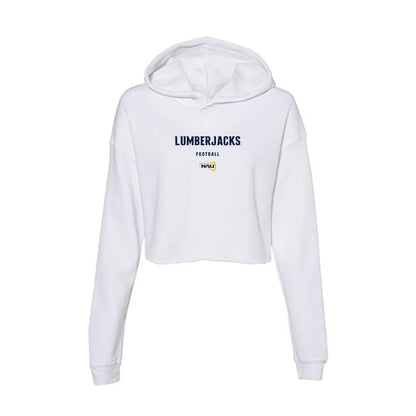Northern Arizona - NCAA Football : Joseph Ramirez - Women's Crop Fleece Hoodie-0
