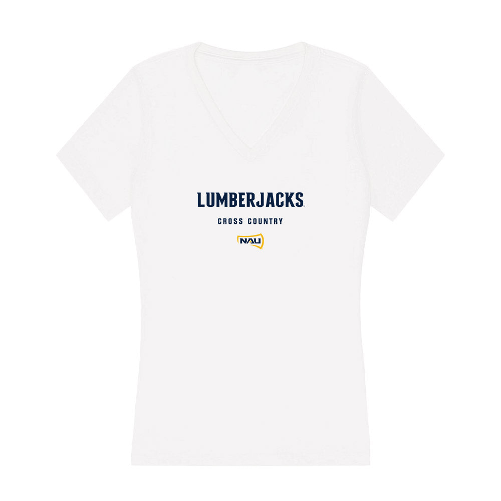 Northern Arizona - NCAA Women's Cross Country : Kiki Vaughn - Women's V-Neck T-Shirt-0