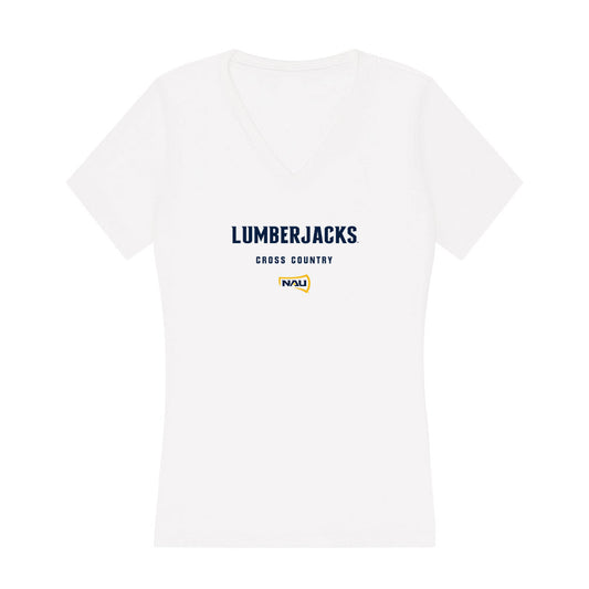 Northern Arizona - NCAA Women's Cross Country : Kiki Vaughn - Women's V-Neck T-Shirt-0