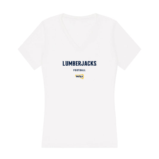 Northern Arizona - NCAA Football : Braylon Gardner - Women's V-Neck T-Shirt-0