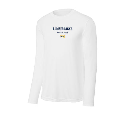 Northern Arizona - NCAA Men's Track & Field : Cole Coppedge - Activewear Long Sleeve T-Shirt-0