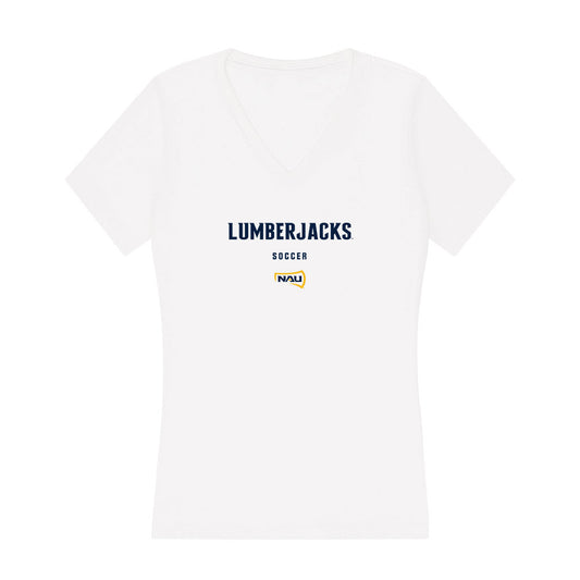 Northern Arizona - NCAA Women's Soccer : Brooklyn Jones - Women's V-Neck T-Shirt-0