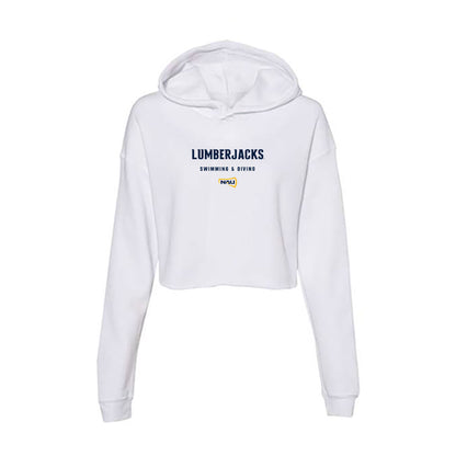 Northern Arizona - NCAA Women's Swimming & Diving : Isahbel Krasht - Women's Crop Fleece Hoodie-0
