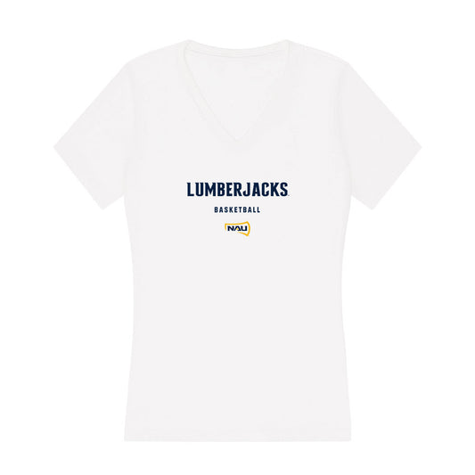 Northern Arizona - NCAA Women's Basketball : Kayla Williams - Women's V-Neck T-Shirt-0