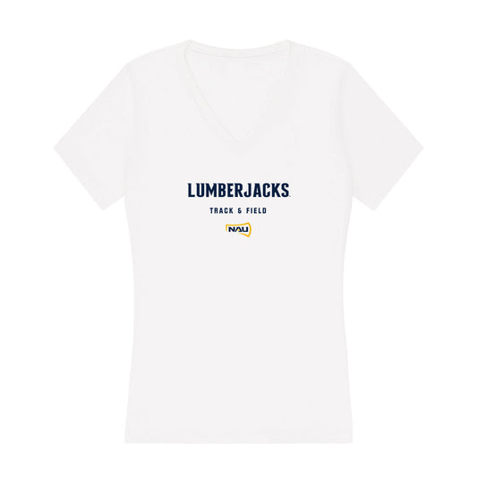 Northern Arizona - NCAA Men's Track & Field : Grayson Mommens - Women's V-Neck T-Shirt-0