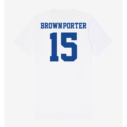 CNU - NCAA Football : Makari Brown-Porter - Classic Shersey Women's V-Neck T-Shirt-1