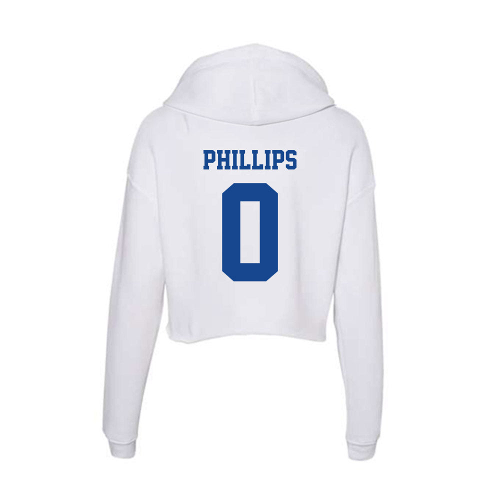 CNU - NCAA Football : Thomas Phillips - Women's Crop Fleece Hoodie-1