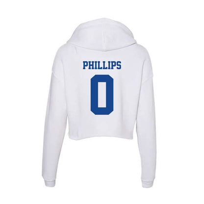 CNU - NCAA Football : Thomas Phillips - Women's Crop Fleece Hoodie-1