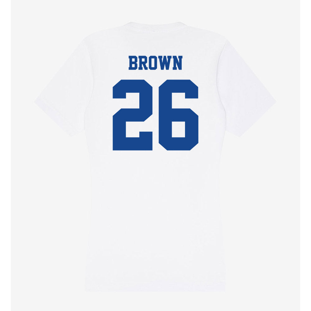 CNU - NCAA Football : Zaliak Brown - Women's V-Neck T-Shirt-1