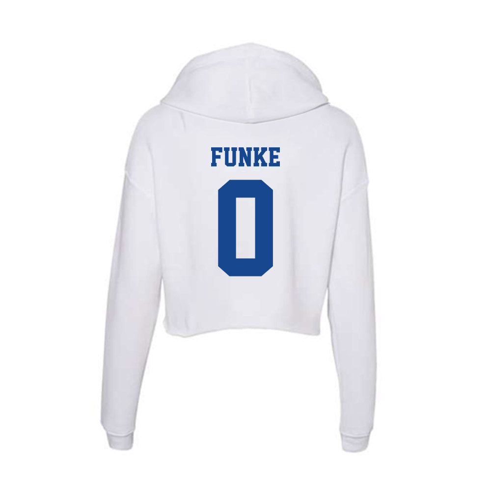 CNU - NCAA Football : Lincoln Funke - Women's Crop Fleece Hoodie-1