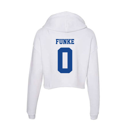 CNU - NCAA Football : Lincoln Funke - Women's Crop Fleece Hoodie-1