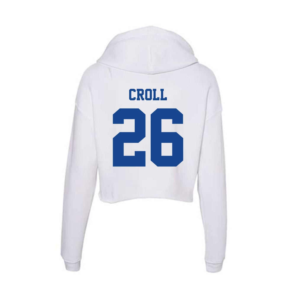 CNU - NCAA Baseball : Gus Croll - Women's Crop Fleece Hoodie-1