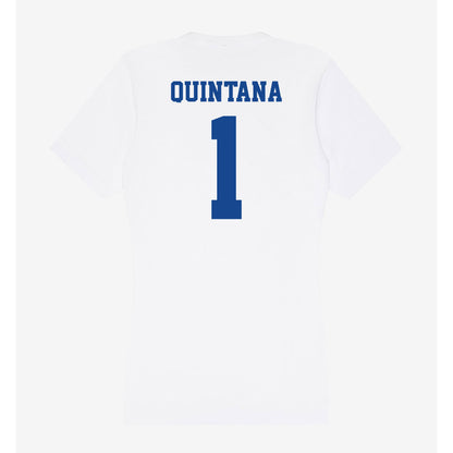 CNU - NCAA Men's Lacrosse : Sebastian Quintana - Women's V-Neck T-Shirt-1