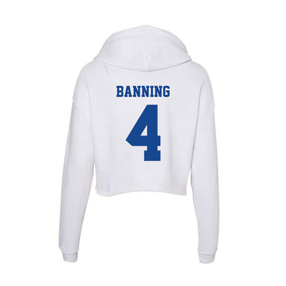 CNU - NCAA Football : Bryce Banning - Women's Crop Fleece Hoodie-1