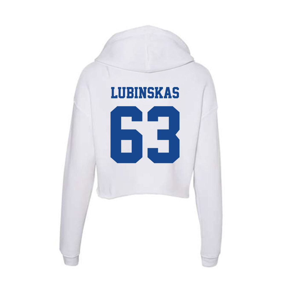 CNU - NCAA Football : Joe Lubinskas - Women's Crop Fleece Hoodie-1