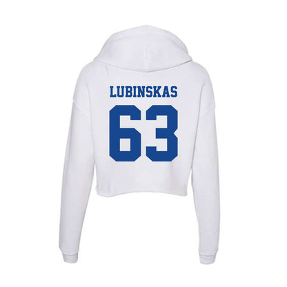 CNU - NCAA Football : Joe Lubinskas - Women's Crop Fleece Hoodie-1