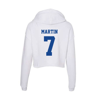 CNU - NCAA Football : Noah Martin - Women's Crop Fleece Hoodie-1