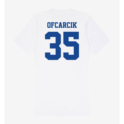 CNU - NCAA Men's Basketball : Jason Ofcarcik - Women's V-Neck T-Shirt-1