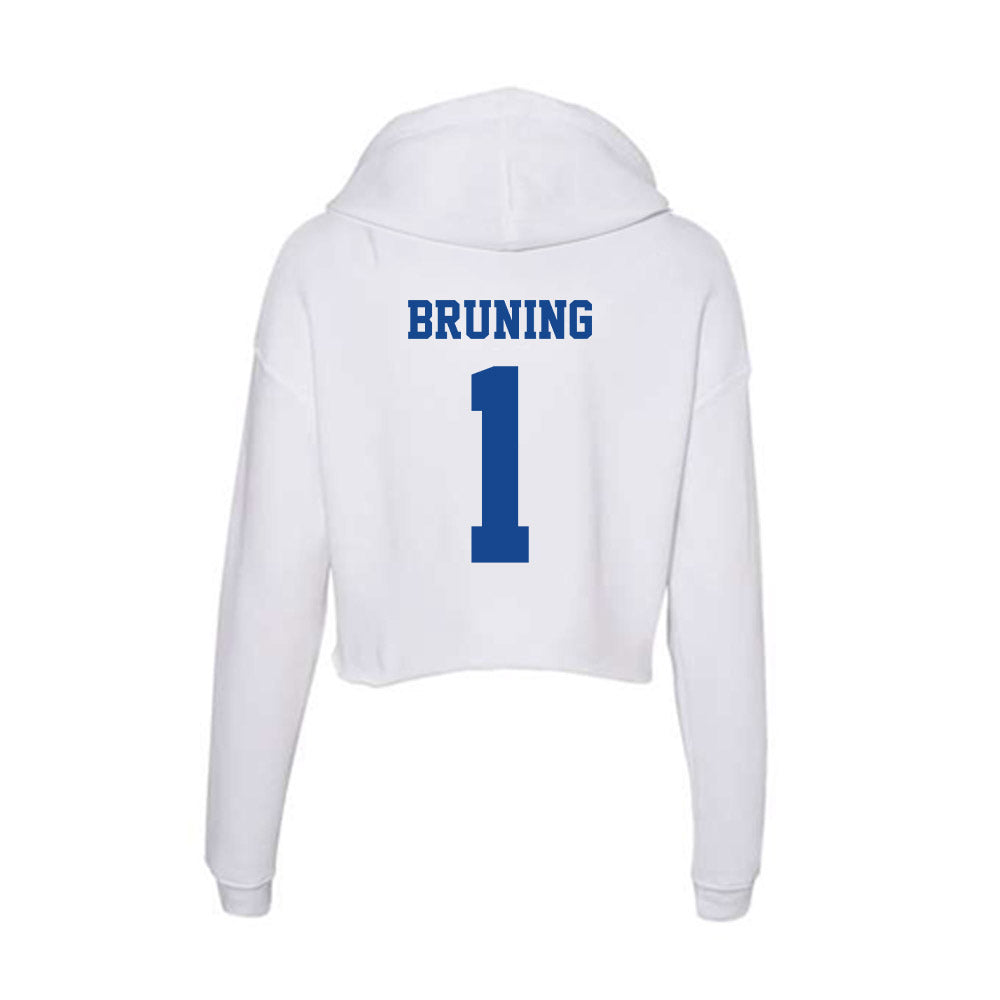 CNU - NCAA Football : Masi Bruning - Women's Crop Fleece Hoodie-1