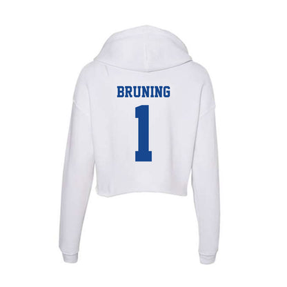 CNU - NCAA Football : Masi Bruning - Women's Crop Fleece Hoodie-1