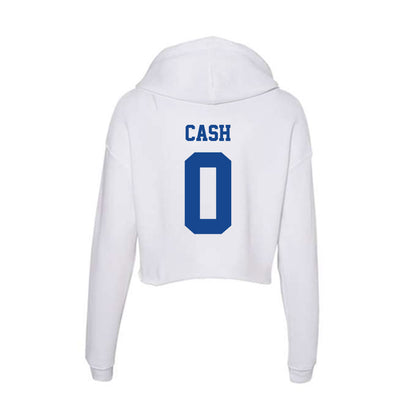 CNU - NCAA Football : Khaleed Cash - Women's Crop Fleece Hoodie-1