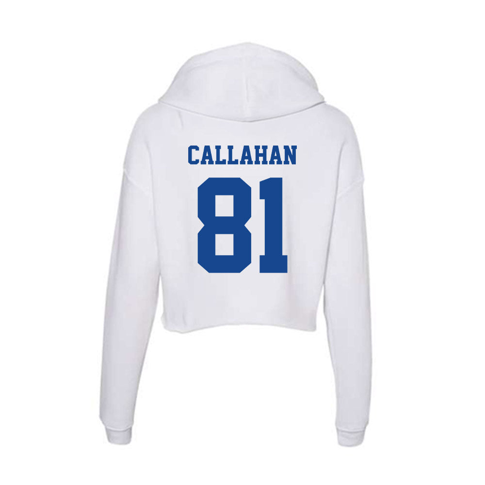 CNU - NCAA Football : Jordan Callahan - Women's Crop Fleece Hoodie-1